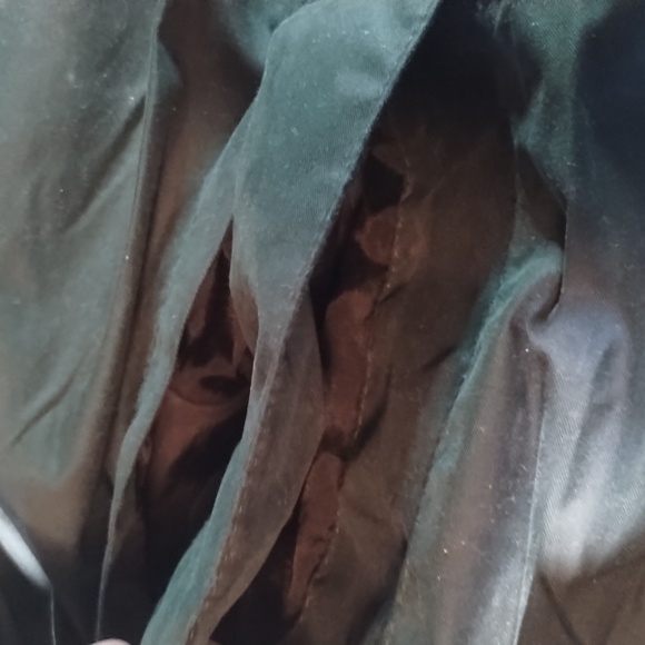 Men's Jacket made by Cobra Size:L  Color: Dark Green, Concealed Hood, pockets - Picture 4 of 13